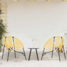 Garden Chair Set 3 Pcs Poly Rattan