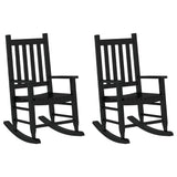Rocking Chairs For Children 2 Pcs Solid Wood Poplar
