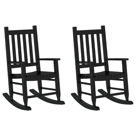 Rocking Chairs For Children 2 Pcs Solid Wood Poplar