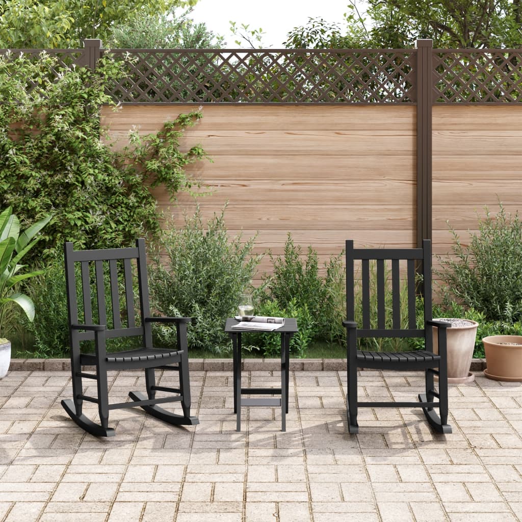 Rocking Chairs For Children 2 Pcs Solid Wood Poplar