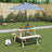 Kids' Picnic Table With Benches And Parasol Wood
