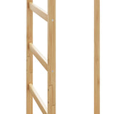 Coat Stand With Hooks And Shelves 38.5X30X156 Cm Bamboo