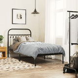 Metal Bed Frame Without Mattress With Footboard 120X190Cm