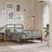 Metal Bed Frame Without Mattress With Footboard 120X190Cm
