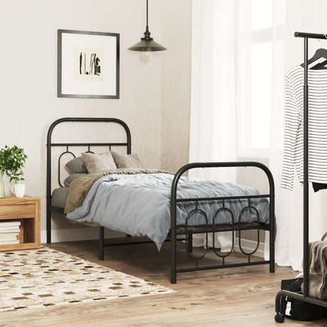 Metal Bed Frame Without Mattress 140X200Cm
