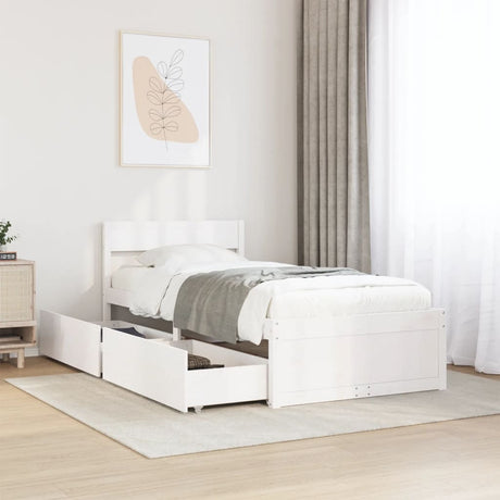 Bed Frame Without Mattress Solid Wood Pine