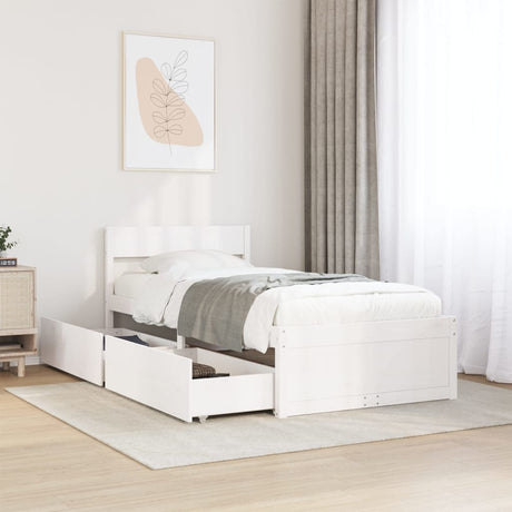 Bed Frame Without Mattress Solid Wood Pine