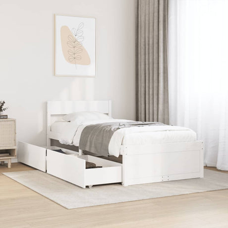 Bed Frame Without Mattress Solid Wood Pine