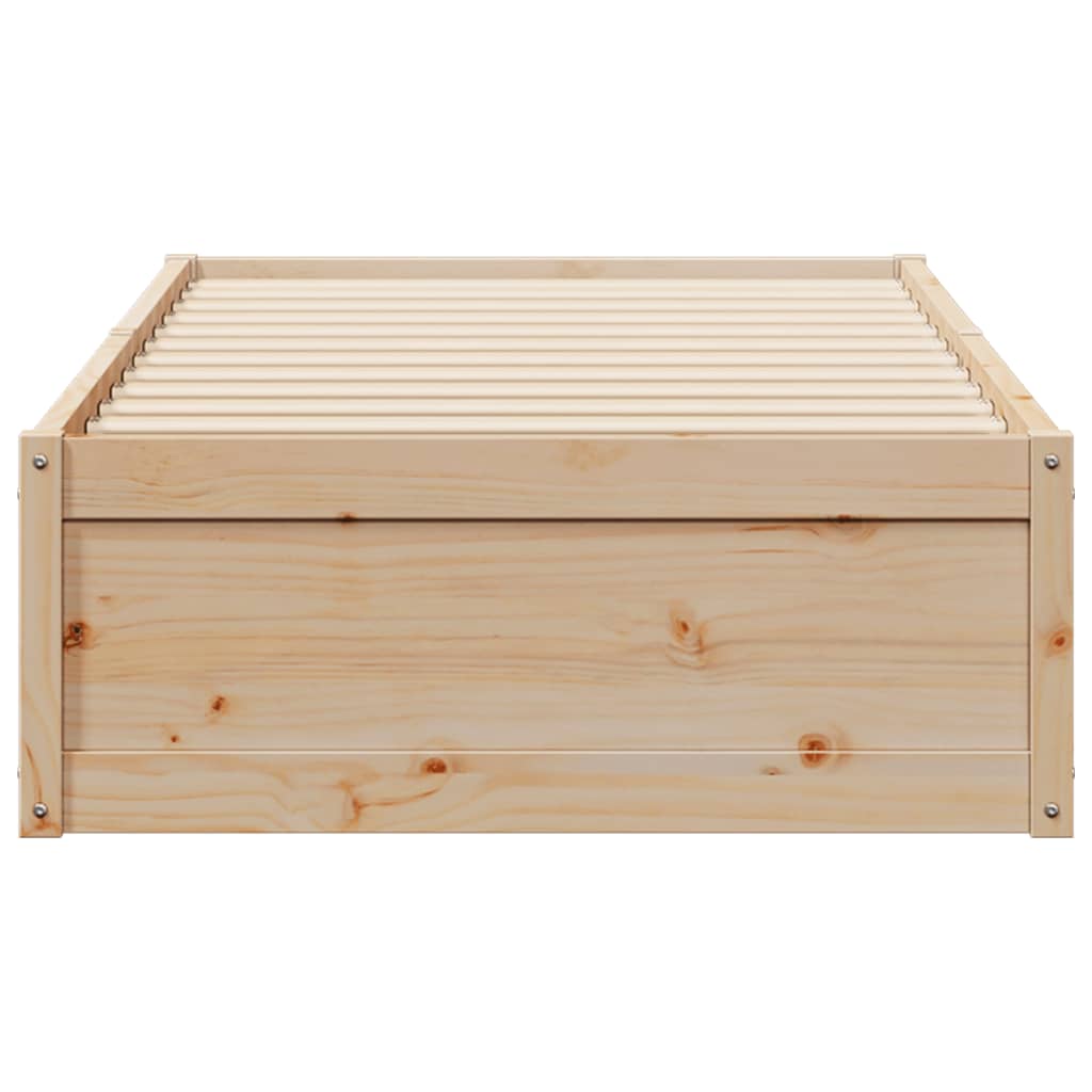 Bed Frame Without Mattress Solid Wood Pine