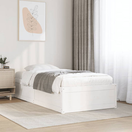 Bed Frame Without Mattress Solid Wood Pine