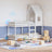 Kids' Bed Roof Solid Wood Pine