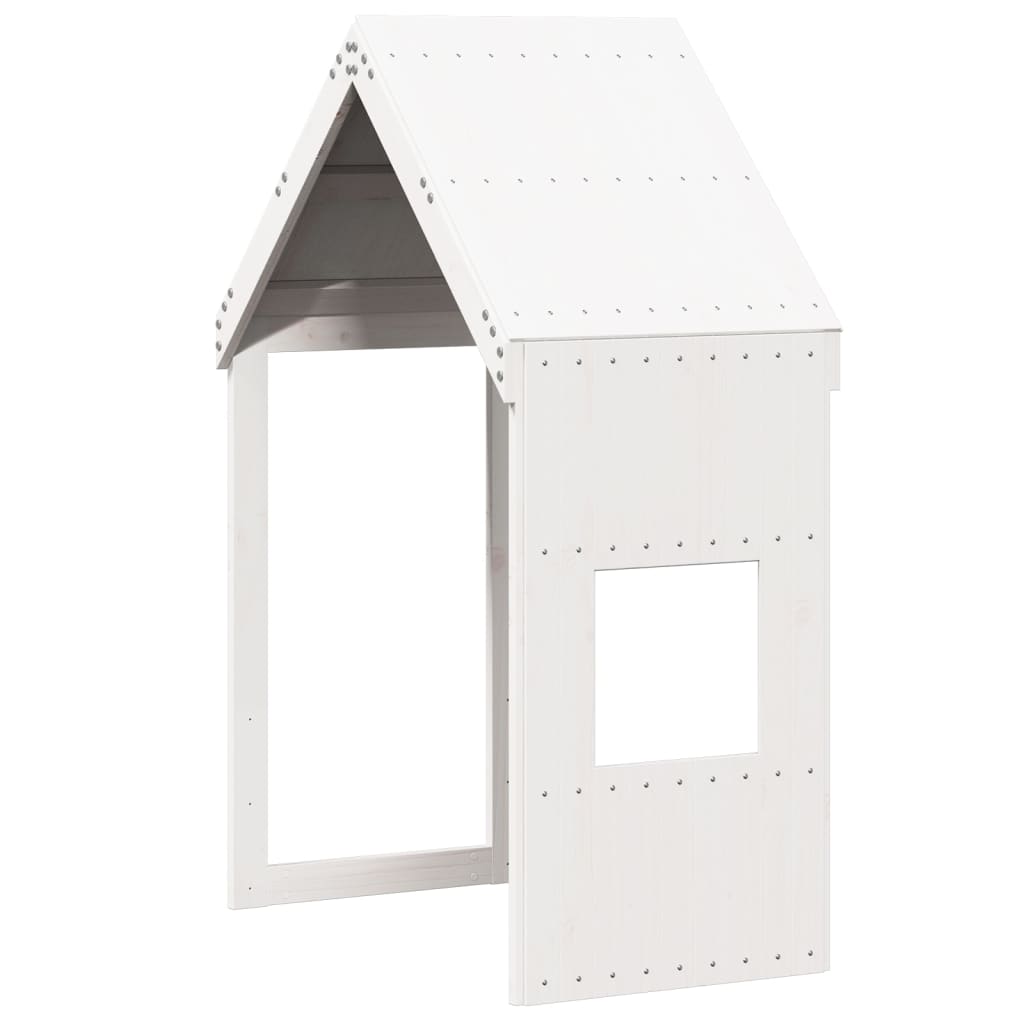 Kids' Bed Roof Solid Wood Pine