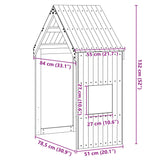 Kids' Bed Roof Solid Wood Pine