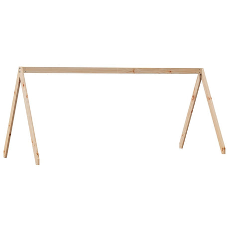 Kids' Bed Roof Solid Wood Pine