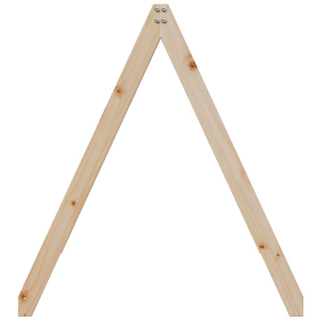 Kids' Bed Roof Solid Wood Pine