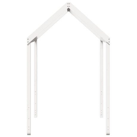 Kids' Bed Roof Solid Wood Pine