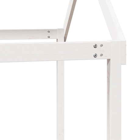 Kids' Bed Roof Solid Wood Pine