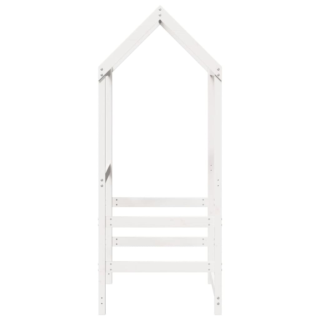 Kids' Bed Roof Solid Wood Pine