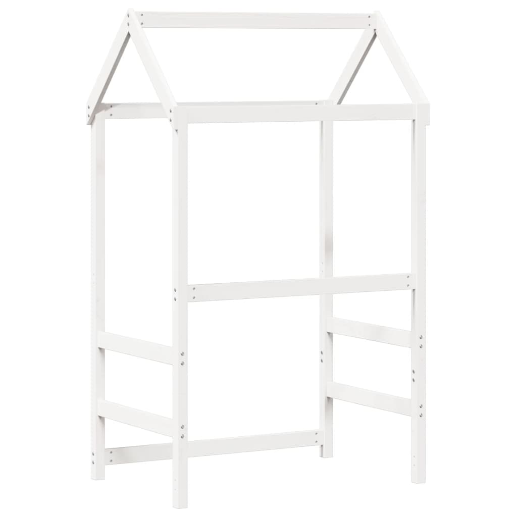 Kids' Bed Roof Solid Wood Pine