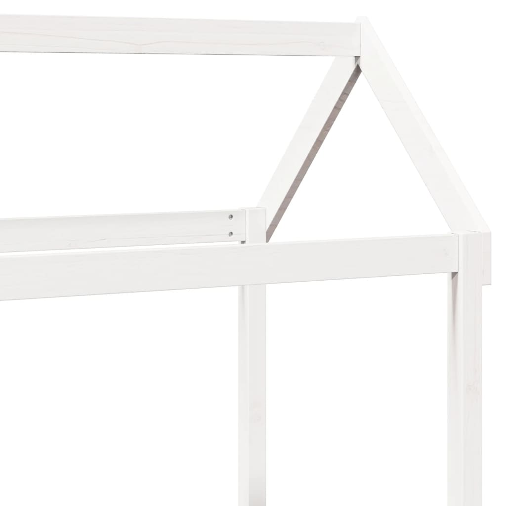 Kids' Bed Roof Solid Wood Pine