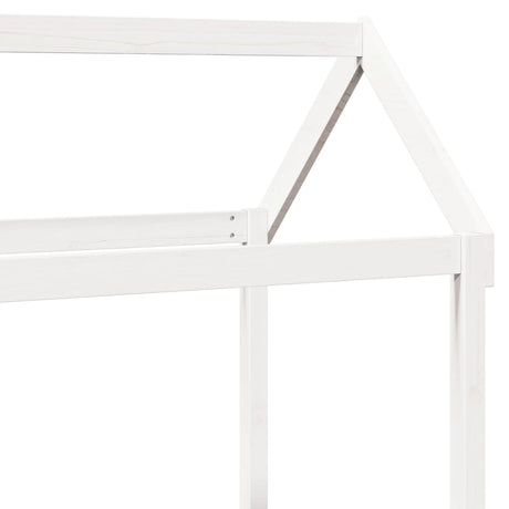 Kids' Bed Roof Solid Wood Pine