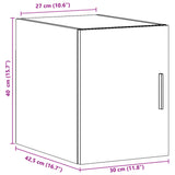Wall Cabinet 30X42.5X40 Cm Engineered Wood