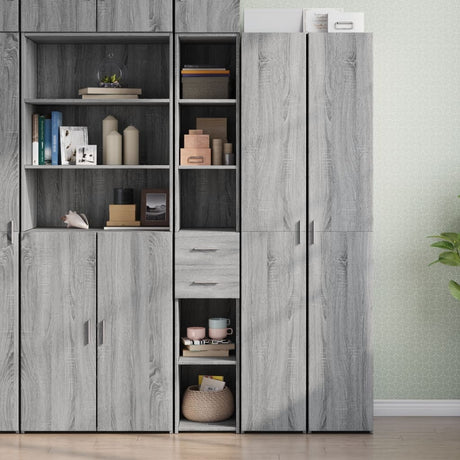 Highboard 30X42.5X185 Cm Engineered Wood