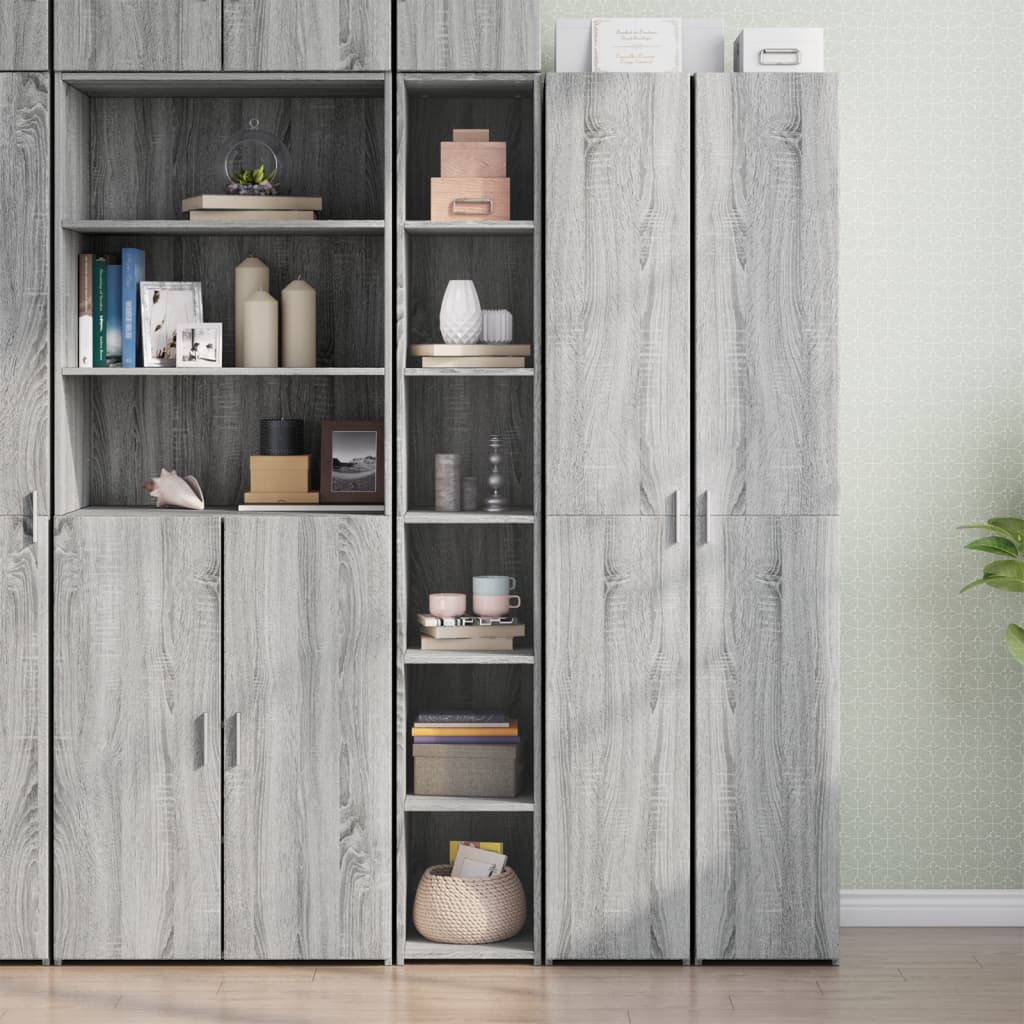 Highboard 30X41X185 Cm Engineered Wood