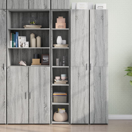 Highboard 30X41X185 Cm Engineered Wood