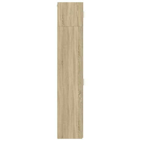 Slim Storage Cabinet 30X42.5X225 Cm Engineered Wood