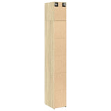 Slim Storage Cabinet 30X42.5X225 Cm Engineered Wood