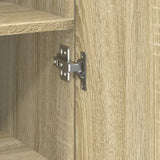Slim Storage Cabinet 30X42.5X225 Cm Engineered Wood