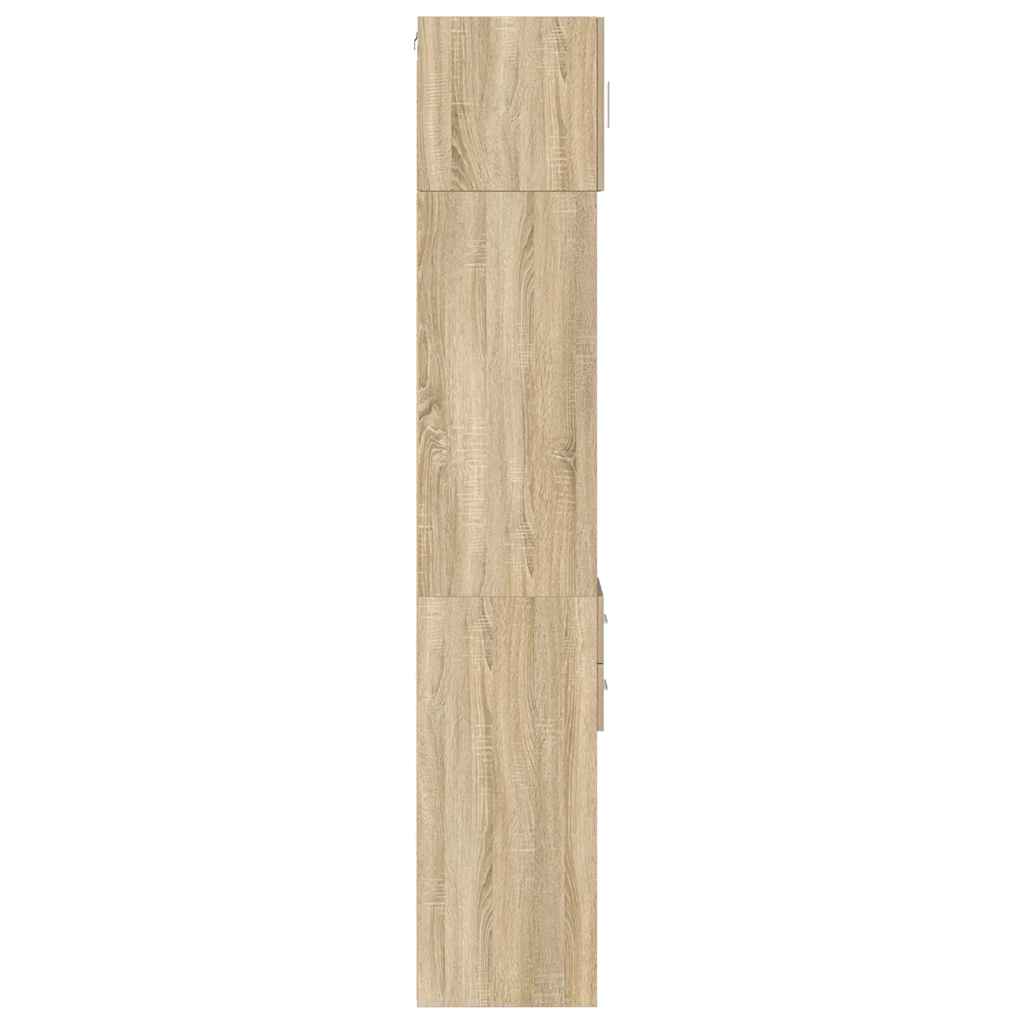 Slim Storage Cabinet 30X42.5X225 Cm Engineered Wood