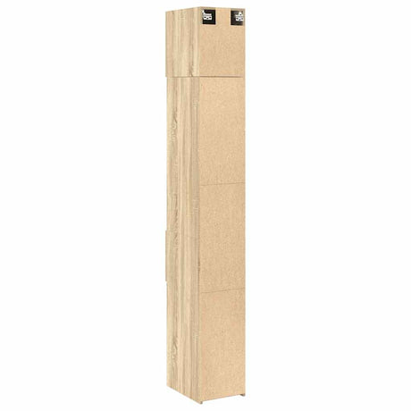 Slim Storage Cabinet 30X42.5X225 Cm Engineered Wood
