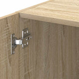 Slim Storage Cabinet 30X42.5X225 Cm Engineered Wood