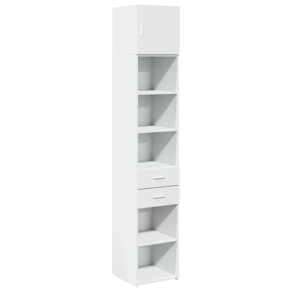 Slim Storage Cabinet 40X42.5X225 Cm Engineered Wood