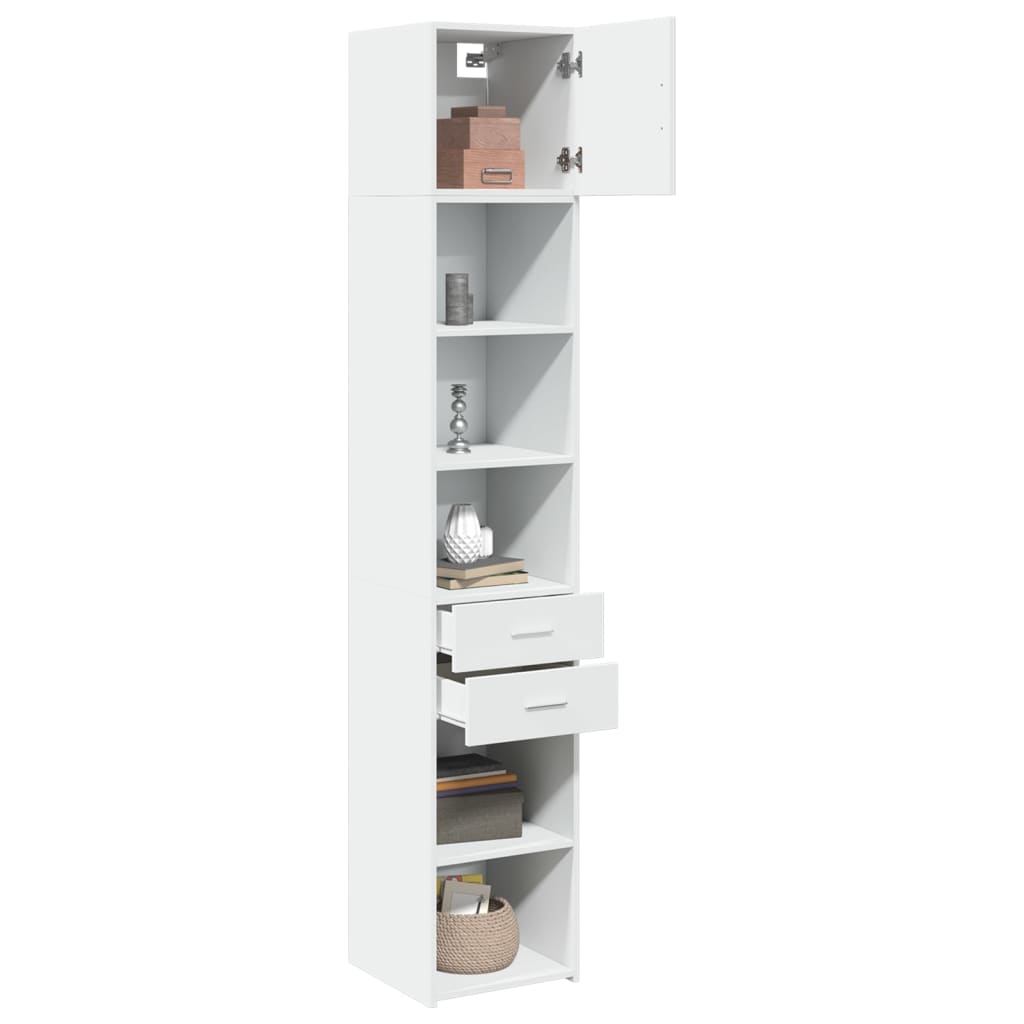 Slim Storage Cabinet 40X42.5X225 Cm Engineered Wood