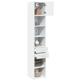 Slim Storage Cabinet 40X42.5X225 Cm Engineered Wood