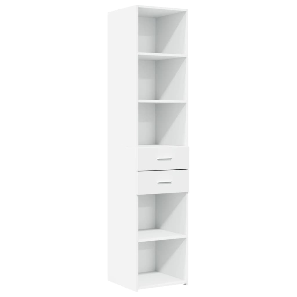 Slim Storage Cabinet 40X42.5X225 Cm Engineered Wood