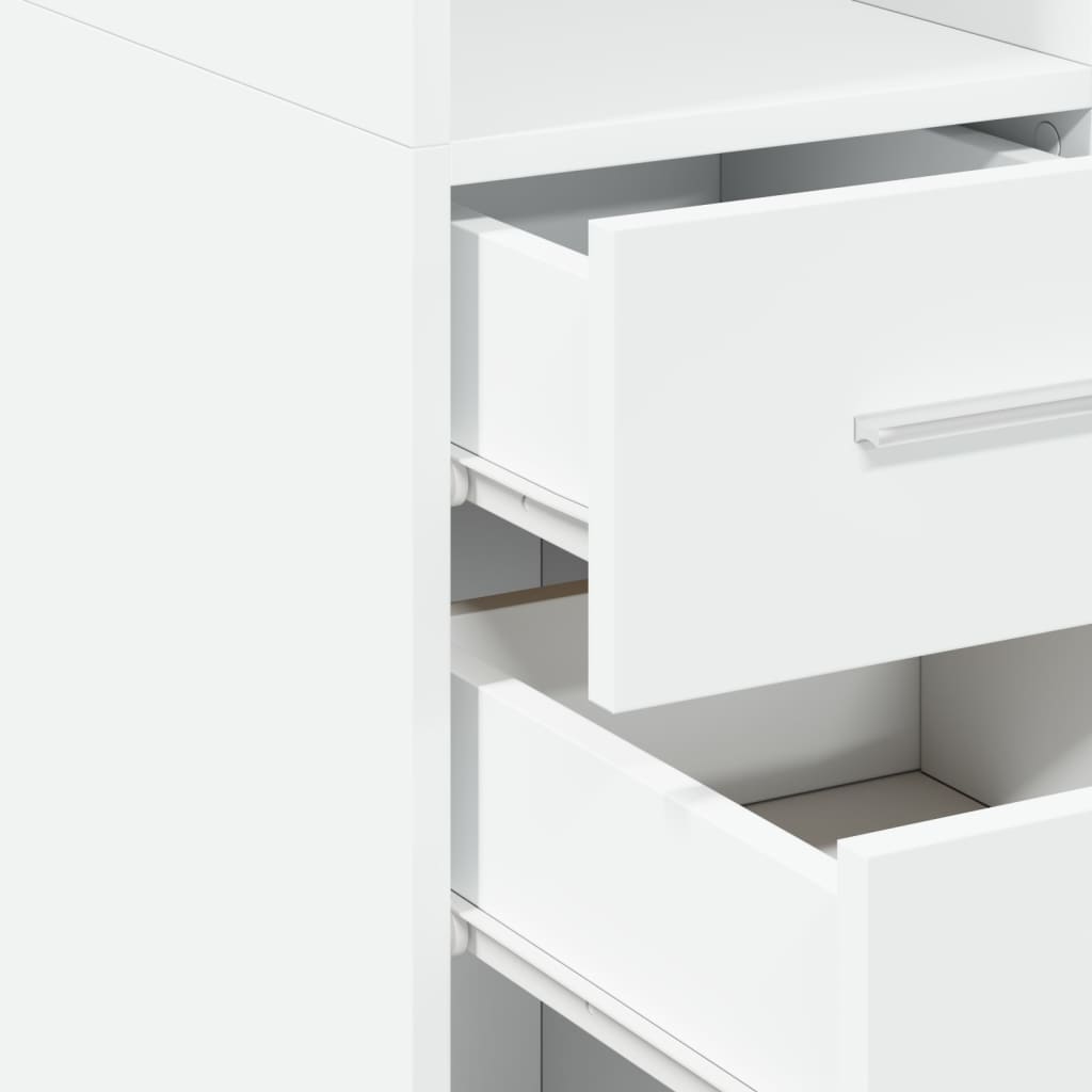 Slim Storage Cabinet 40X42.5X225 Cm Engineered Wood