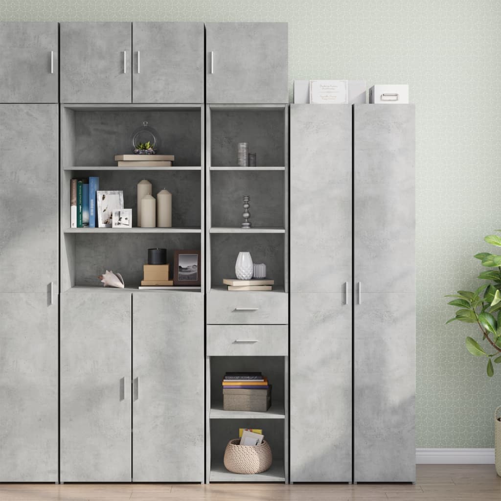 Slim Storage Cabinet 40X42.5X225 Cm Engineered Wood