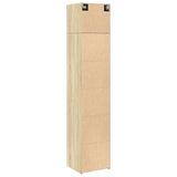 Slim Storage Cabinet 45X42.5X225 Cm Engineered Wood