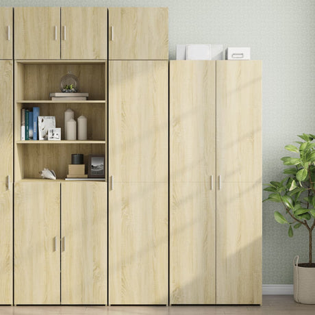 Slim Storage Cabinet 45X42.5X225 Cm Engineered Wood
