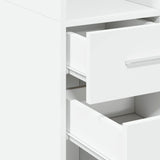 Slim Storage Cabinet 45X42.5X225 Cm Engineered Wood