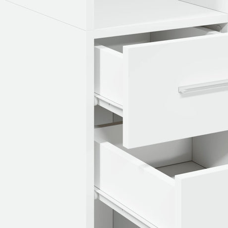 Slim Storage Cabinet 45X42.5X225 Cm Engineered Wood