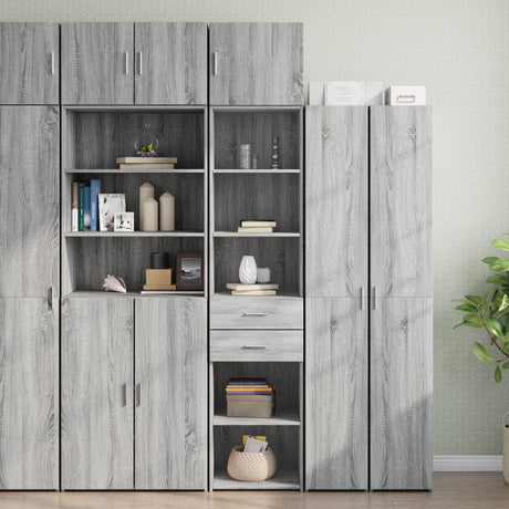 Slim Storage Cabinet 45X42.5X225 Cm Engineered Wood