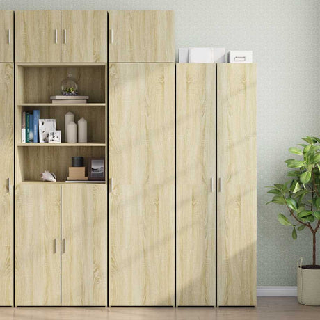 Slim Storage Cabinet 50X42.5X225 Cm Engineered Wood