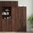 Slim Storage Cabinet 50X42.5X225 Cm Engineered Wood