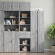 Slim Storage Cabinet 50X42.5X225 Cm Engineered Wood