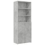Storage Cabinet 70X42.5X225 Cm Engineered Wood
